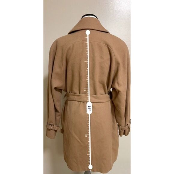 Donny Brooks 100% wool belted double-breasted coat. Size 8. - Picture 5 of 10